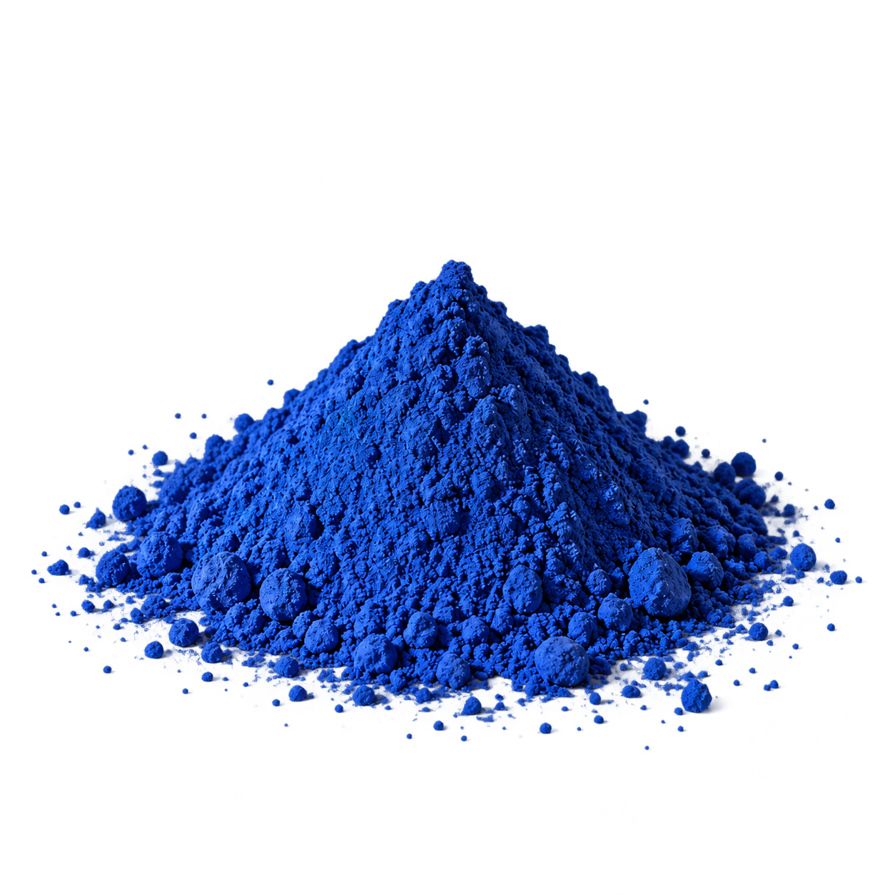 A mound of blue nila powder